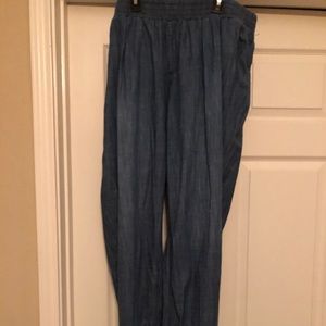 F21+ denim joggers (3x)
